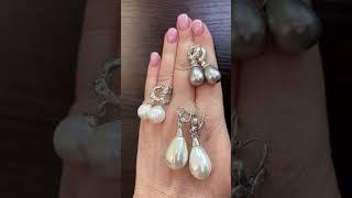 ВЫХОД! ЖЕМЧУЖНАЯ МАЙОРКа! Длинные серьги! СЕРЕБРО+79039693704.Цены на сайте Lucet.ru  #серебро