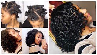 Bantu Knot Out on Natural Hair Tutorial