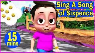 Sing a Song of Sixpence - 3D Nursery Rhymes and Baby Songs l Kids Songs and Rhymes l Pankoo Kidz