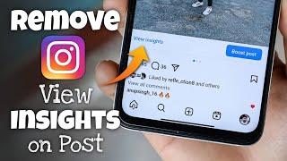 How to Remove View Insights on Instagram Post