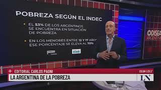 La Argentina de la pobreza. El editorial de Carlos Pagni