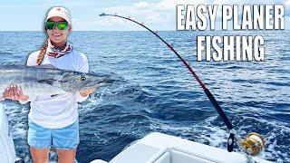 How To Planer Fish with Wind On Leader | How to catch Wahoo & Kingfish