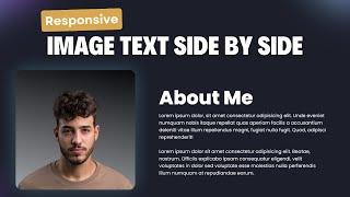 Learn How to Align Text and Image Side by Side Using CSS For Any Device