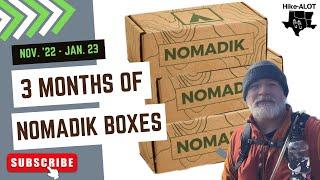 What Is In 3 Months Of Nomadik Subscription Boxes For Hikers?