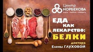 Открытый вебинар "Еда как лекарство: белки" с Еленой Глуховой 18 октября в 20:00 (мск)