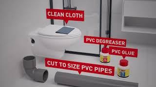 How to glue PVC pipes