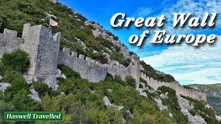 Exploring the Walls of Ston in Croatia - Great Wall of Europe, 4K