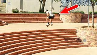 Street Skating Alone In Los Angeles