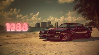 It's summer 1988, with a Firebird in Miami| Retrowave, Vaporwave, Dreamwave Playlist