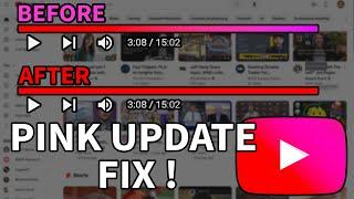 How To Change YouTube Progress Bar Back To Red (YouTube Pink Update)