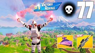 77 Elimination Solo Vs Squads "Zero Build" Gameplay Wins (NEW Fortnite Chapter 6 PC)