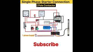 Single Phase Starter Diagram | Starter Diagram | Shorts | Viral | Trending | Basic Electrical ET