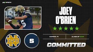 WATCH: 5-star SAF Joey O'Brien Commits to Notre Dame | No. 30 Overall Player in 2026