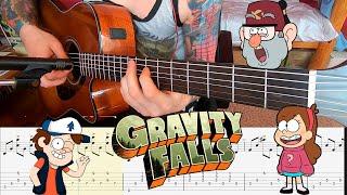 Gravity Falls - theme song on guitar. How to play (Fingerstyle, tabs)