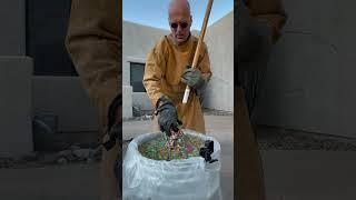 Pouring molten aluminum into water beads to make art #art #artist #forge