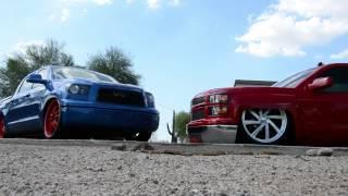 Bagged 2008 Tundra and 2014 Silverado