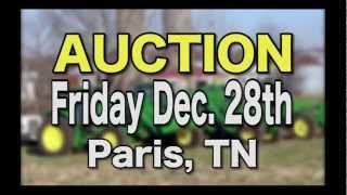 Farm Machinery Auction Commercial - James R. Cash  Auction Style!