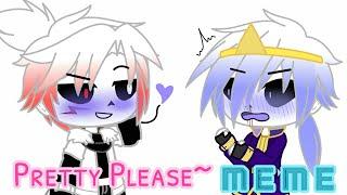 Pretty Please Meme ft. Nightmare and Cross //Undertale Gacha Skit//