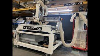 40 ROBOTICS Model 16 Executive CNC router CNC cutting a Traffolyte JIG SAW