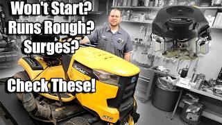 Cub Cadet XT2 Surges, Runs Rough, or Lacks Power - Full Diagnosis for Hard To Fix Mower Issues