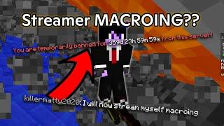 This Player MACROED ON STREAM?! | Minute Macro | Hypixel Skyblock