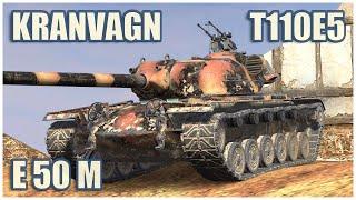 Kranvagn, T110E5 & E 50 M • WoT Blitz Gameplay