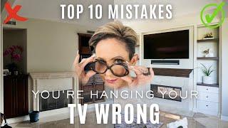 How to Hang and Arrange Your TV | 10 Most Common Interior Design Mistakes