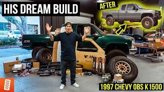 Surprising our EMPLOYEE with his DREAM TRUCK BUILD! (Full Transformation) : Chevrolet OBS K1500