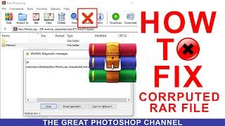 How To Fix Damage Or Corrupted WinRAR Or Zip Files - Unexpected End Of Archive Error