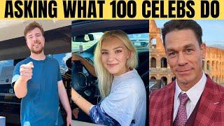 I Asked 100 Celebrities What They Do For A Living! *Daniel Mac Compilation