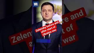 Zelensky before and after start of Ukraine war #Shorts #Ukraine #Russia #zelensky #short