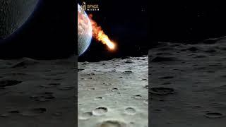 A Fiery Flyby | Meteor Soars Past the Moon ️