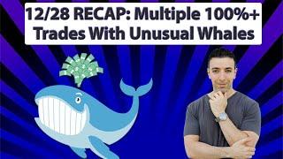 LIVE: Options Trading With Unusual Whales - MULTIPLE 100%+ Trades Again Today Broken down!