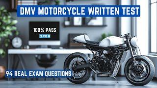 DMV Motorcycle written test 2025 | MVS Motorcycle practice test | All states