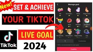 How to add a TikTok live goal | How to archive a TikTok live goal