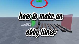 How to make an obby timer in roblox studio! (MODEL LINK IN DESCRIPTION)