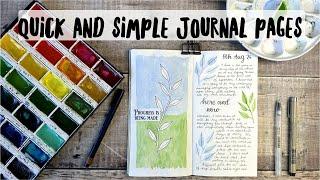 Quick and Simple Journal Pages | Tutorial