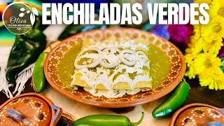 Delicious Green Enchiladas with Chicken!