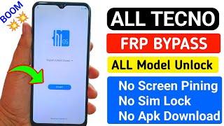 2024 All Tecno Android 11/12 Frp Bypass | Unlock Google Ac - Apps Not Opening Solution Without PC