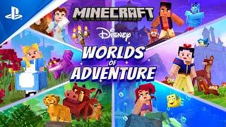 Minecraft - Disney Worlds of Adventure Launch Trailer | PS4 Games