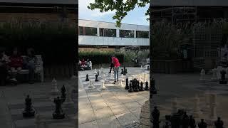 Playing chess at city center