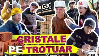 Cristale pe trotuar