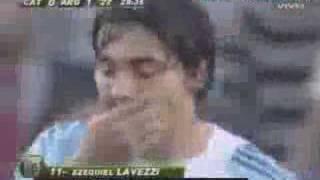 Lavezzi goal in Argentina- Catalogna