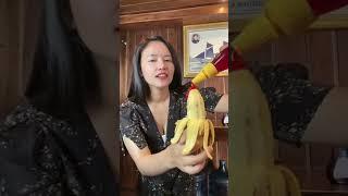 cara makan pisang ala kimochi#shorts