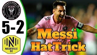 Messi BACK  Inter Miami vs Nashville 5-2 - All Goals & Highlights - 2024