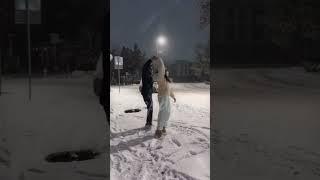 Snowman dance ️#snowman #shorts #winter #couple