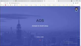 Animate on Scroll effect using AOS library | JavaScript