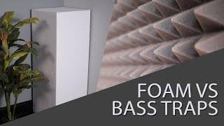 GIK 244 Bass Traps vs Foam bass traps with REW measurements!