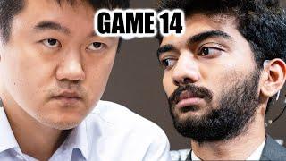 Ding vs Gukesh || GAME 14 || FIDE World Chess Championship Match 2024