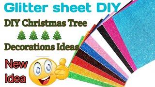 Yangi yil bezaklari yasash/ Christmas tree decoration toys/ Christmas ornaments glitter foam Sheet